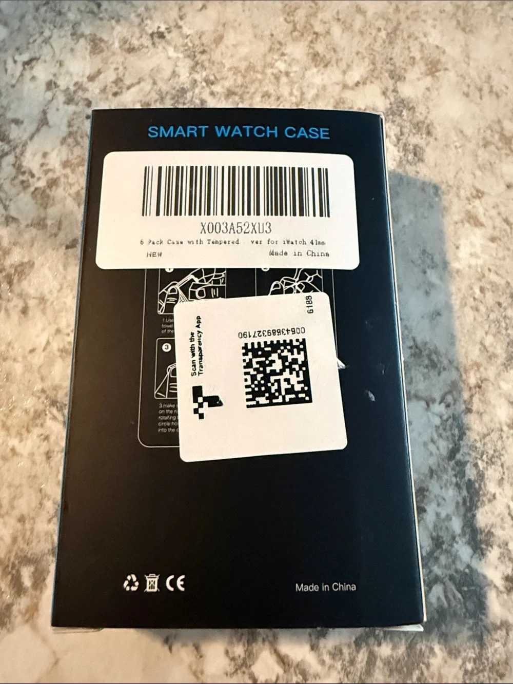 Smart Watch Case Protective Bumper Cover - Black edge